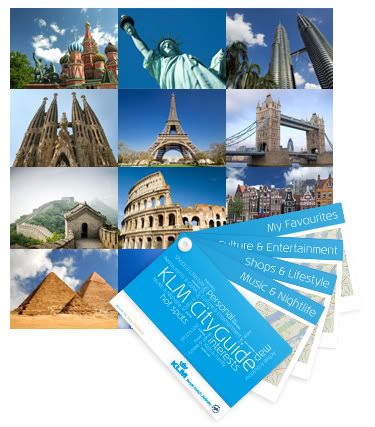Crea e ricevi la tua City Guide KLM personalizzata
