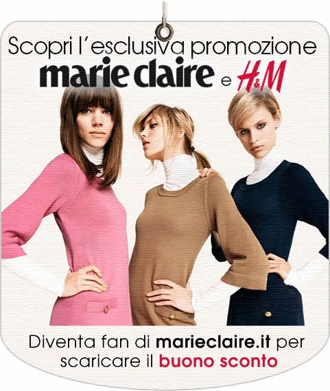 Marie Claire regala il buono sconto di H&M