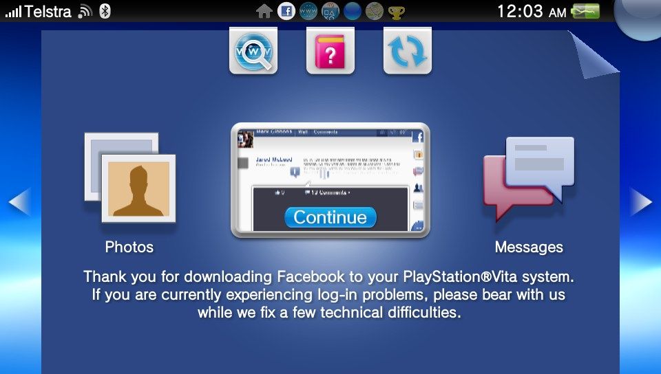 Ps Vita Facebook Application Review Playstation Vita Psnprofiles