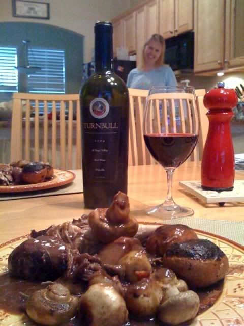 Coq au Vin Im peeking in from the background!