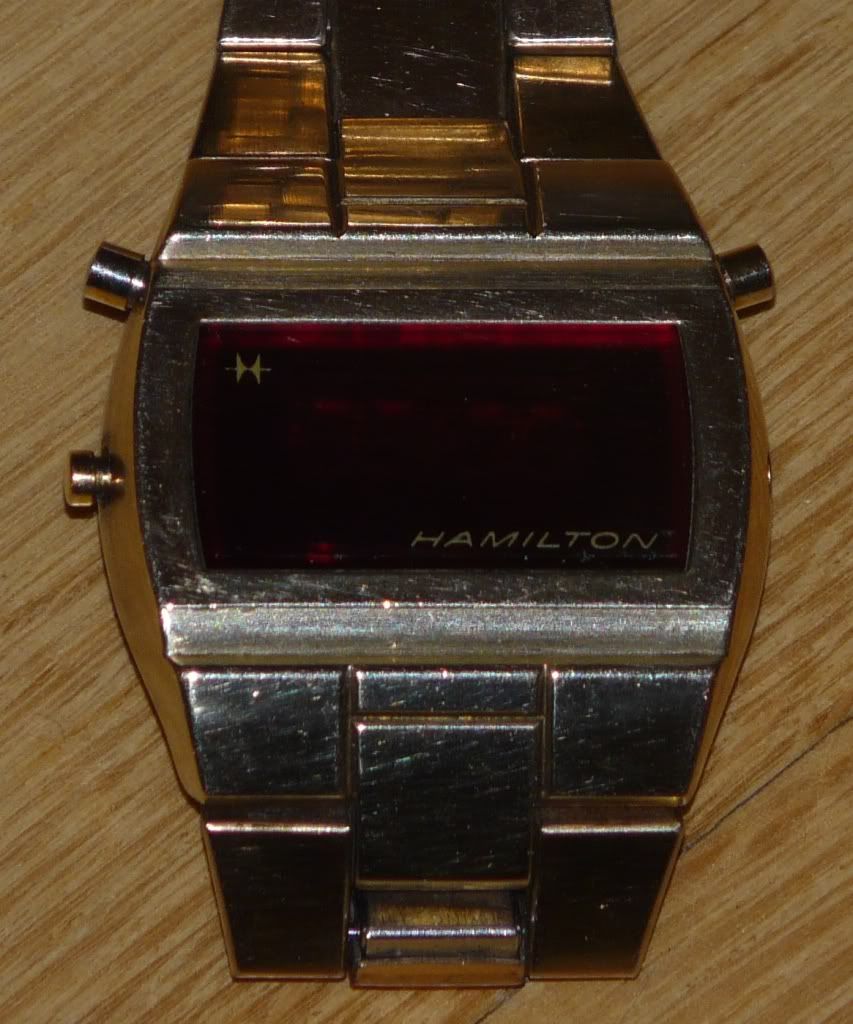 hamilton qed led watch