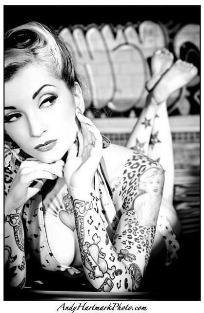 pin up girl tattoo. Re: Tattooed pinup girl - new