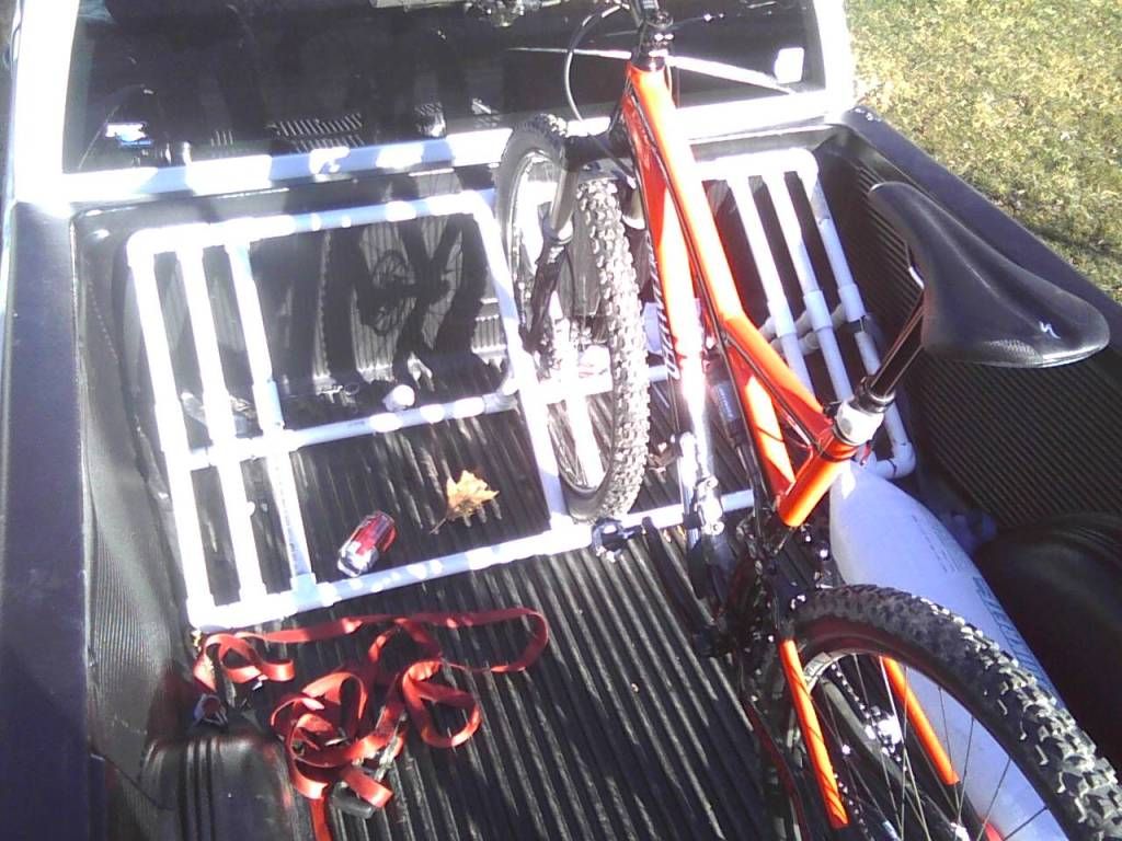Truck bed bike racks