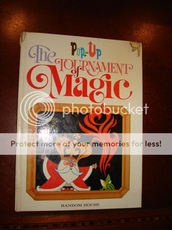 Vintage Random House Pop Up Book Tournament of Magic  