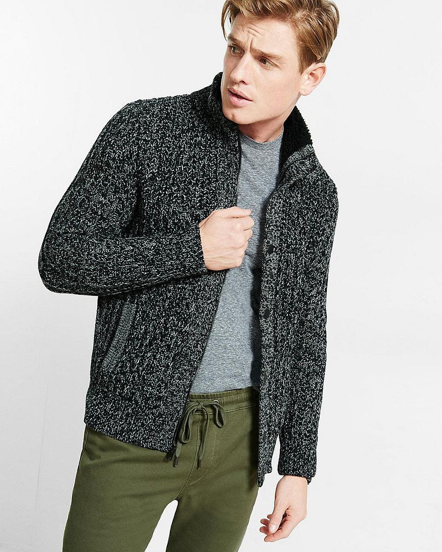 express sherpa sweater